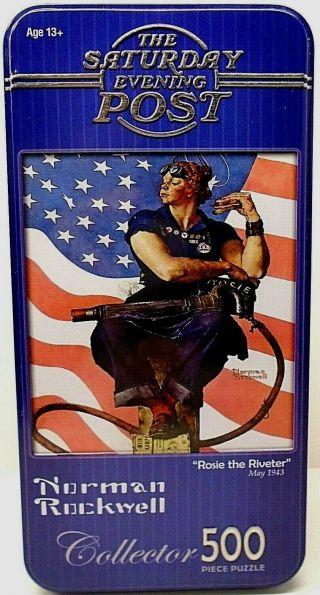 Norman Rockwell The Saturday Evening Post 500 - Piece Puzzle " Rosie The Riveter "