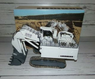 Rare Conrad Liebherr Litronic 996 Shovel Excavator 1/50 White