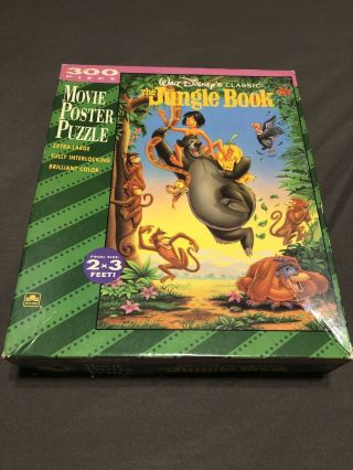 Walt Disney Classic The Jungle Book Movie Poster Jigsaw Puzzle 300 Piece