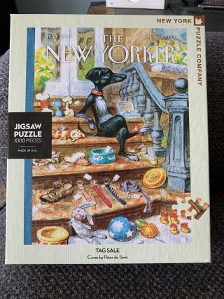 The Yorker 1000 Piece Puzzle Peter De Seve - Tag - Puppy Dog