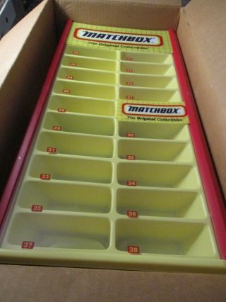 Matchbox Rotating Store Display Case Old Stock Box W136 Pz