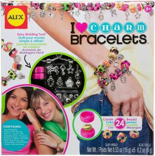 Alex Diy Wear I Heart Charm Bracelets Kids Art And Craft Activity