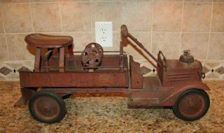 Vintage 1920 ' s Keystone Deluxe Ride On Fire Truck Rare Survivor 2
