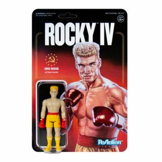 Super7 Rocky Iv Ivan Drago Reaction Figure 3.  75 - Inch Retro Action Figure