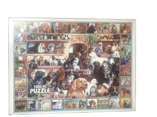 White Mountain Puzzles - The World Of Dogs - 1000 Piece Jigsaw Puzzle