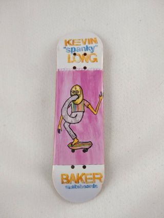 Vtg Tech Deck 3.  75 " Fingerboard Baker Kevin Spanky Long