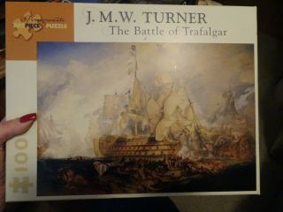 J M W Turner 1,  000 Pc Puzzle The Battle Of Trafalgar By: Pomegranate Artpiece