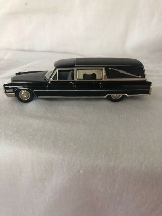 Rare Motor City Usa Mc - 79 1966 Cadillac Deluxe Hearse Black 1:43 Scale W/ Box