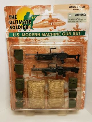 21st Century Toys Ultimate Soldier U.  S.  Modern Machine Gun Set 1:6 Scale
