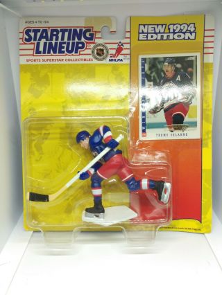 1994 Starting Lineup Teemu Selanne Winnipeg Jets Nhl Action Figure & Card Slu