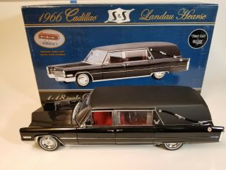 Precision Miniatures Sunset Coach 1966 Cadillac Landau Hearse 1/18 Model Car