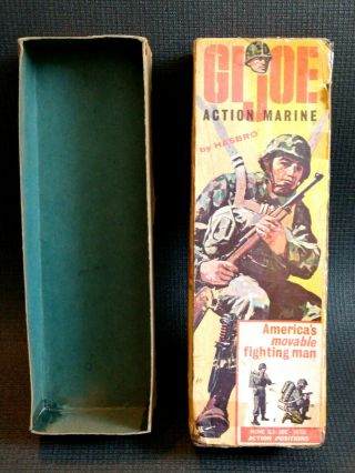 Vintage 1964 Gi Joe Action Marine Box Only - Rough Shape