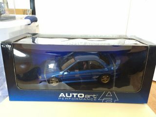 1:18 Autoart Subaru Impreza Wrx Type R Blue Bnib Very Rare