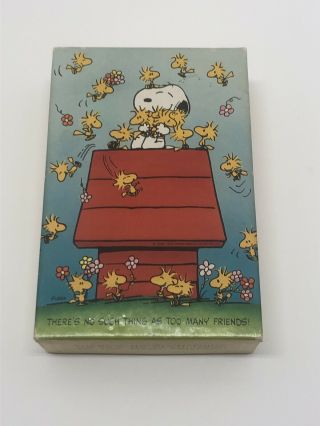 Springbok Vtg Mini 100 Puzzle Snoopy No Such Thing Too Many Friends Hallmark Usa