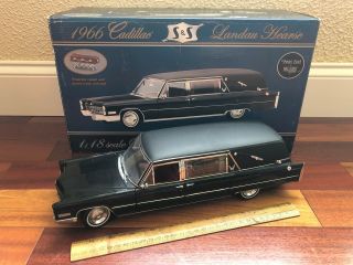 Precision Miniature 1966 Cadillac Town Car Hearse 1:18 Box