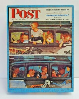 Springbok The Saturday Evening Post Norman Rockwell Going And Coming 500 Puzzle
