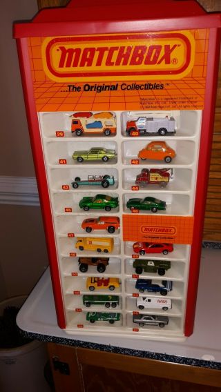 1984 Matchbox Rotating Display Case NO cars can be brought ON BUY IT NOW LISTED 3