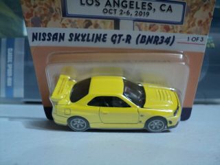 HOT WHEELS 2019 33RD CONVENTION NISSAN SKYLINE GT - R (BNR34) 182/5000 LOW NUMBER 3