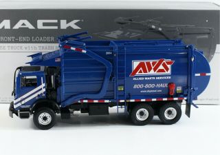 Mack Front - End Loader Refuse Truck Allied Waste Services First Gear 1:34 19 - 3146