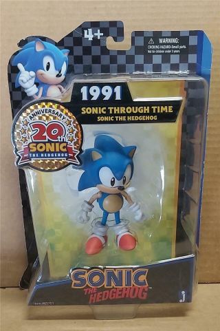 Sonic The Hedgehog Sonic Through Time Figure 20th Anniversary Jazwares
