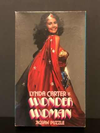 Vintage 1978 Lynda Carter Wonder Woman Jigsaw Puzzle Abc Season 1 Cape Complete