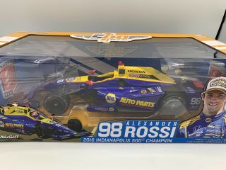 Greenlight Collectables Alexander Rossi 98 Indy 500 Winner 2016 1:18 Scale