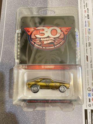 Hot Wheels 30th Annual Collectors Convention ‘67 Camaro Gold Low 371