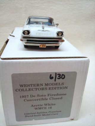 1/43,  Rare Western 1957 Desoto Firedome Conv.  Tp Up,  N/motorcity,  N/brooklin