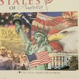 The United States Of America 1000 Piece Puzzle Cra - Z - Art Patriotic Usa Complete