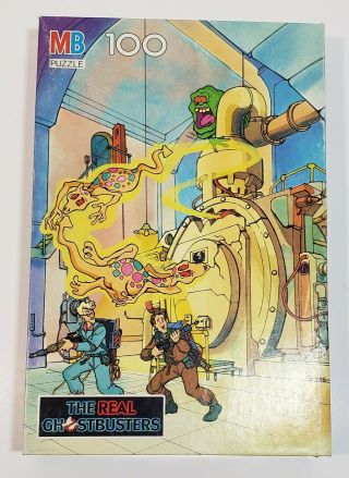 Vintage 1988 Milton Bradley The Real Ghostbusters 100 Piece Puzzle