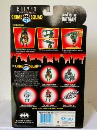 1995 Kenner The Adventures Of Batman And Robin Crime Squad Land Strike Batman