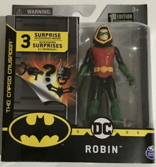 Robin Hood - 4 " Series Figure - 1st Edition Dc Spin Master - Batman Srs