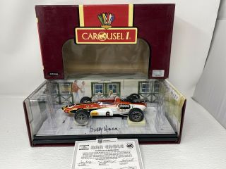 1/18 Carousel 1 1967 Rislone Eagle Indy 500 Bobby Unser 4762 Autographed
