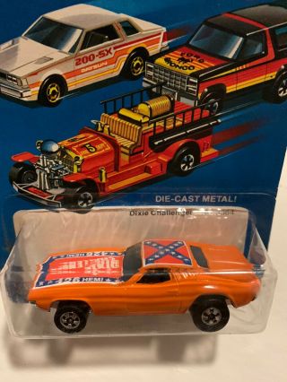 Vintage Hot Wheels Dixie Challenger With The Flag,  Mip.