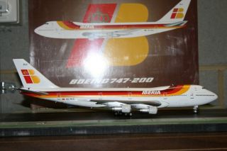 Inflight200 1:200 Iberia Boeing 747 - 200 Ec - Dlc (if7421016) Die - Cast Model Plane
