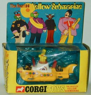 Beatles Yellow Submarine Corgi 1968 $4 Price Sticker
