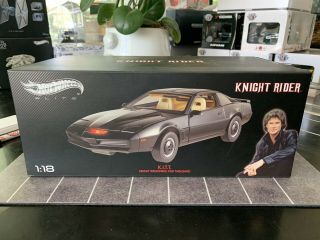 1:18 Knight Rider K.  I.  T.  T Trans Am Hot Wheels Elite X5469 Factory Seal