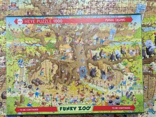 Heye Funky Zoo Monkey Habitat 1000 Piece Puzzle