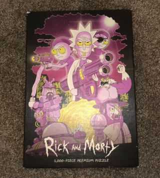Usaopoly Rick And Morty Big Trouble Little Sanchez Puzzle 1000 Piece Complete