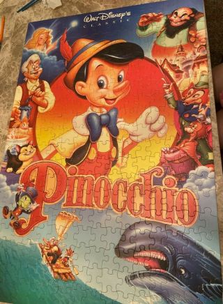 Disney Pinocchio 300 Piece Large Movie Poster Puzzle 2 ' x3 ' Golden 2