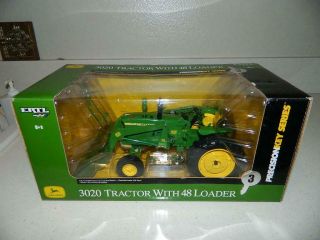 Ertl 1/16 Precision Key 3 John Deere 3020 Tractor W/48 Loader Mpn 15306 Nib/nos