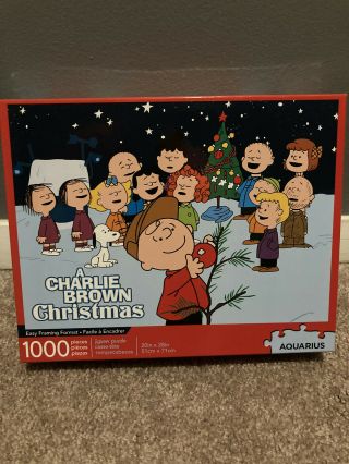 A Charlie Brown Christmas 1000 Piece Jigsaw Puzzle Aquarius 20”x28”
