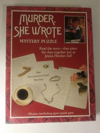 Murder She Wrote Mystery 550 Piece Jigsaw Puzzle - The Unconventional Murder