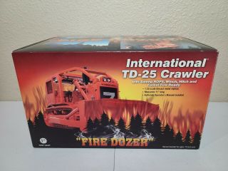 International Ih Td - 25 Rops Winch - Fire Dozer - First Gear 1:25 Model