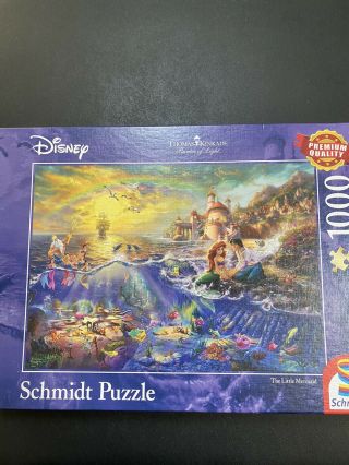 Thomas Kinkade Disney The Little Mermaid 1000 Piece Jigsaw Puzzle