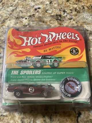 Vintage Hot Wheels Redline The Spoilers Blister Pack Light My Firebird