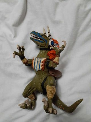 Turok Dinosaur Hunter Tribal Raptor 8 " Figure Playmates Vtg 1999 Rare W/movement
