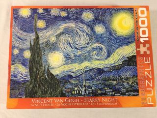 Vincent Van Gogh Starry Night 1000 Piece Puzzle Eurographics