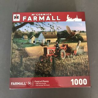 Ih Farmall Tractor Art By Charles Freitag Field Of Plenty 1000 Piece Puzzle