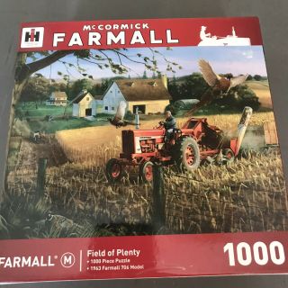 IH Farmall Tractor Art by Charles Freitag Field Of Plenty 1000 Piece Puzzle 2